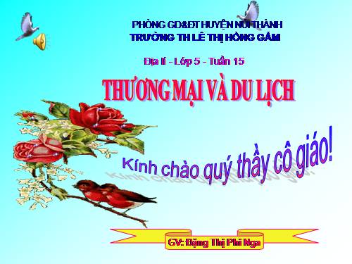 Bài 15. Thương mại và du lịch