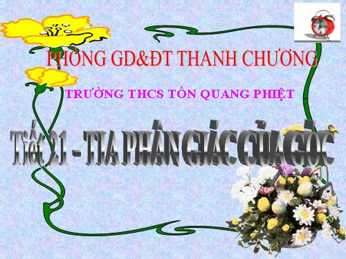 TIA PHÂN GIÁC CỦA GÓC