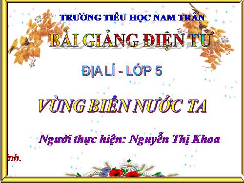 Bài 5. Vùng biển nước ta