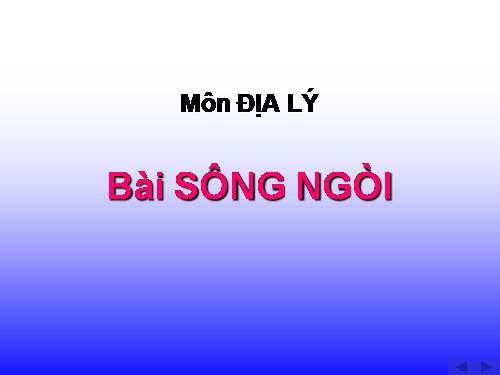 Bài 4. Sông ngòi