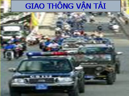 Bài 14. Giao thông vận tải