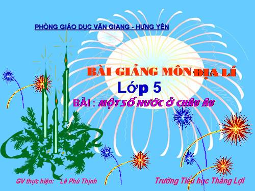 Bài 21. Một số nước ở châu Âu