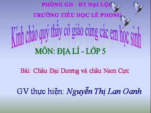 Bài 27. Châu Đại Dương và châu Nam Cực