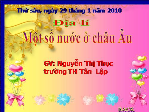 Bài 21. Một số nước ở châu Âu