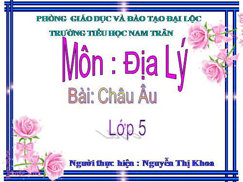 Bài 20. Châu Âu