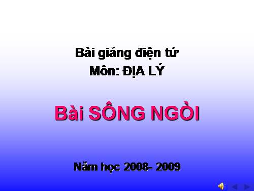 Bài 4. Sông ngòi