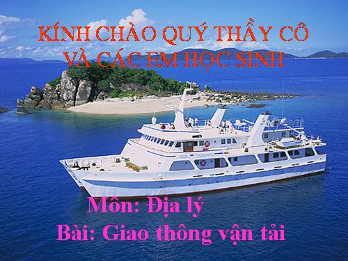 Bài 14. Giao thông vận tải