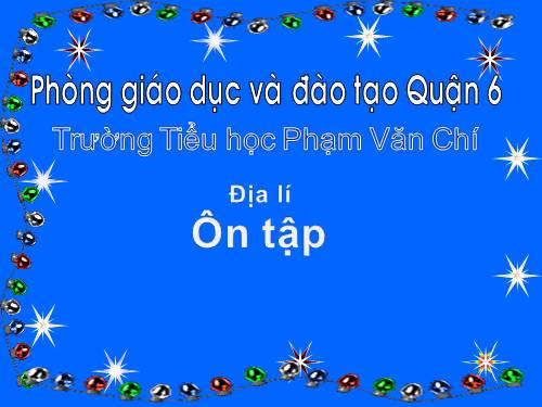 Bài 16. Ôn tập