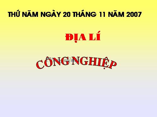 Bài 12. Công nghiệp