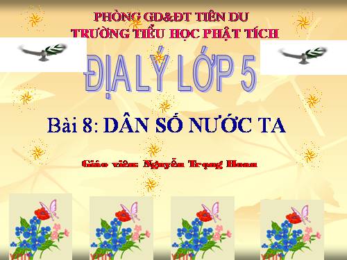 Bài 8. Dân số nước ta