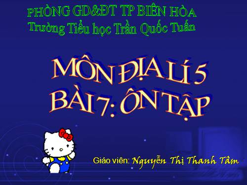 Bài 7. Ôn tập