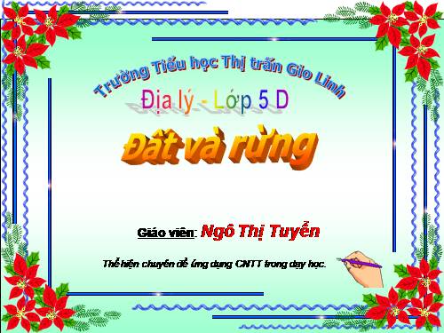 Bài 6. Đất và rừng