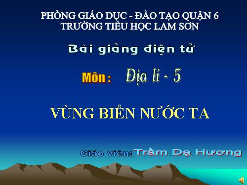 Bài 5. Vùng biển nước ta