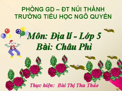 Bài 23. Châu Phi