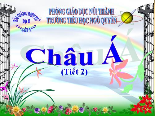 Bài 18. Châu Á (tiếp theo)