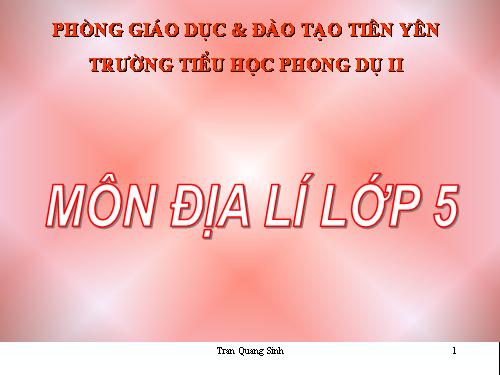 Bài 6. Đất và rừng