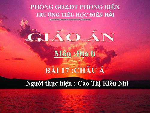 Bài 17. Châu Á