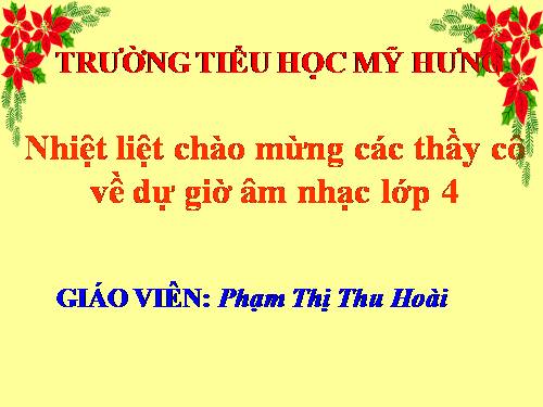 Tiết 6. TĐN: TĐN số 1. Giới thiệu một vài nhạc cụ dân tộc