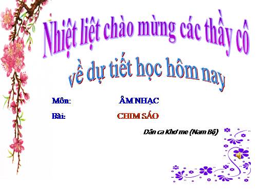 Tiết 23. HH: Chim sáo