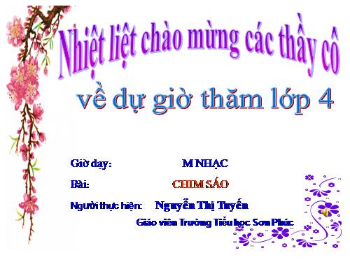 Tiết 23. HH: Chim sáo