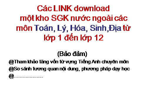 LINK  KHO SGK PDF