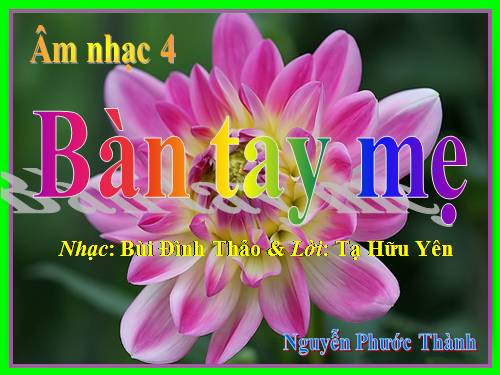 Tiết 21. HH: Bàn tay mẹ