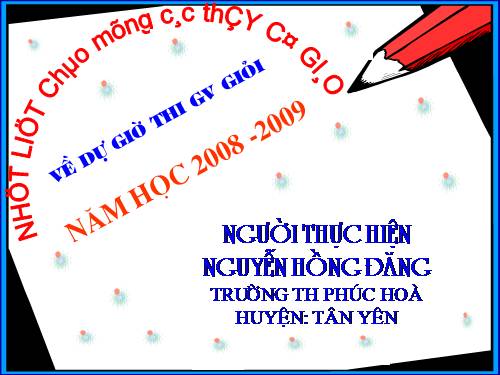 Tiết 15. Học bài hát tự chọn