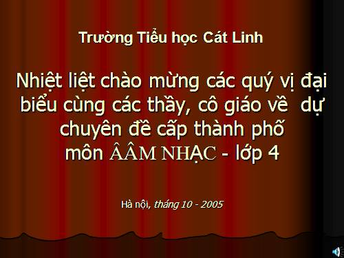 Tiết 6. TĐN: TĐN số 1. Giới thiệu một vài nhạc cụ dân tộc