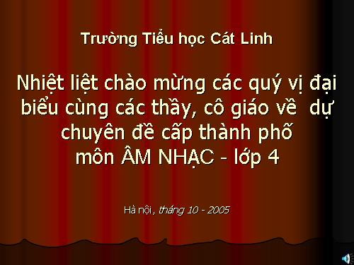 Tiết 6. TĐN: TĐN số 1. Giới thiệu một vài nhạc cụ dân tộc