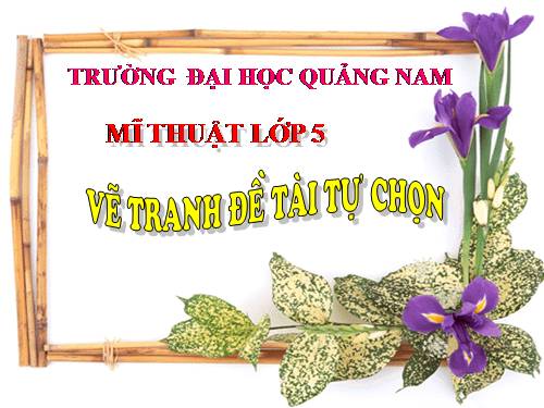 Bài 23. Đề tài tự chọn