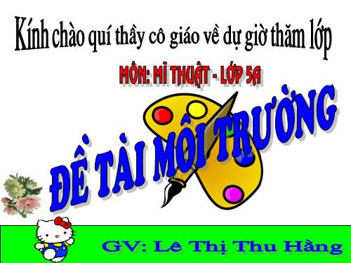 Bài 27. Đề tài Môi trường