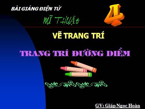 Bài 14. Trang trí đường diềm ở đồ vật