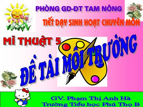 Bài 27. Đề tài Môi trường