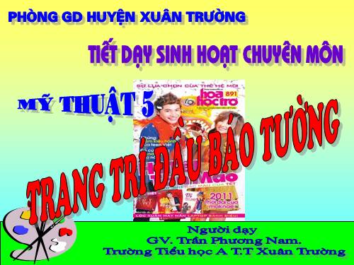 Bài 30. Trang trí đầu báo tường