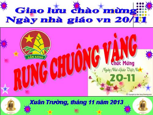 Giao lưu Chào mừng ngày 20/11/2013