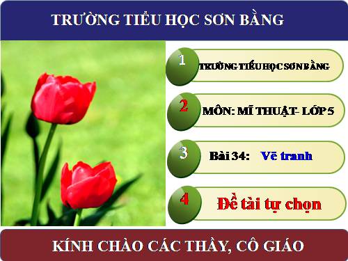 Bài 34. Đề tài tự chọn