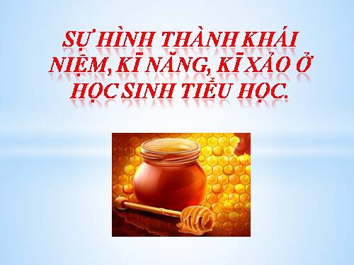 CĐ  Hinh thanh khai niem ky nang ky xao cho hoc sinh tieuhoc