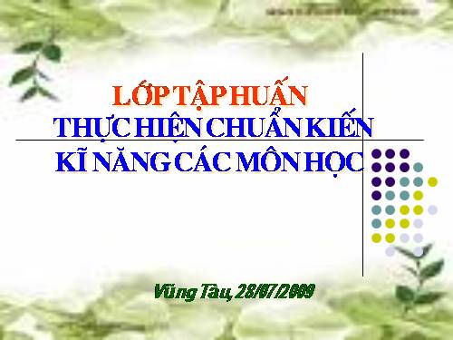 Tap huan thuc hien chuan kien thuc ki nang