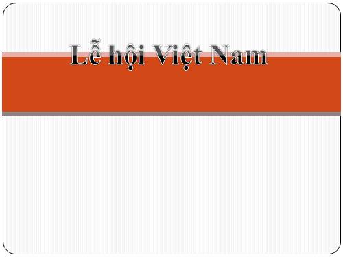 Lễ hội Việt Nam