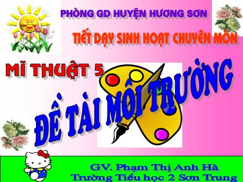 Bài 27. Đề tài Môi trường