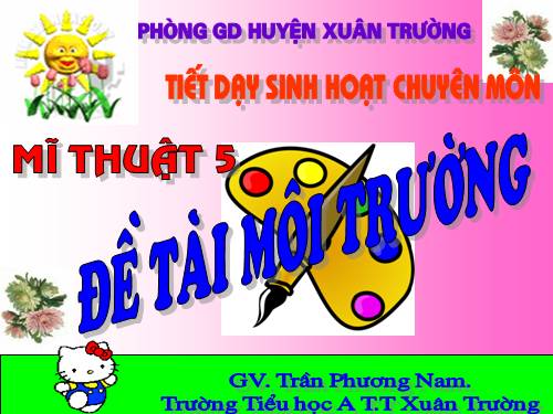 Bài 27. Đề tài Môi trường