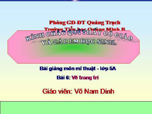 Bài 6. Vẽ hoạ tiết trang trí đối xứng qua trục
