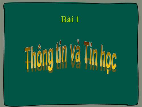 Bài giảng tin học 6 trọn bộ