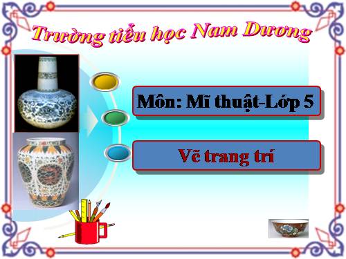 Bài 6. Vẽ hoạ tiết trang trí đối xứng qua trục