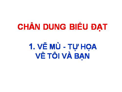 VE CHAN DUNG BIEU DAT