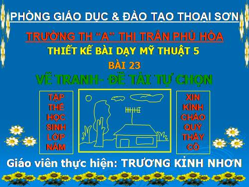 Bài 23. Đề tài tự chọn