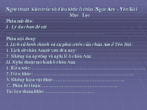 khóa luận kiến trúc chùa am yên bái