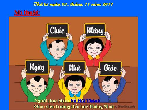 Bài 11. Đề tài Ngày Nhà giáo Việt Nam 20-11