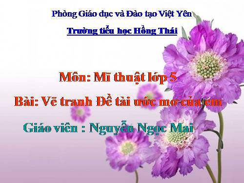 Bài 31. Đề tài Ước mơ của em