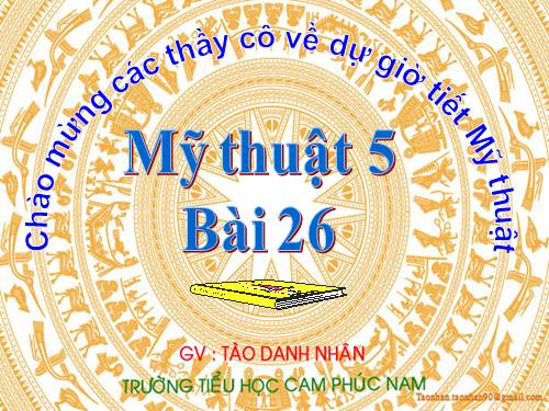 Bài 26. Tập kẻ kiểu chữ in hoa nét thanh nét đậm